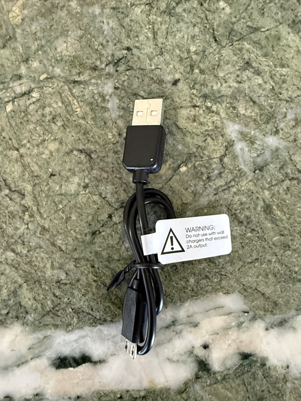 Black USB to Micro-USB Charging Cable